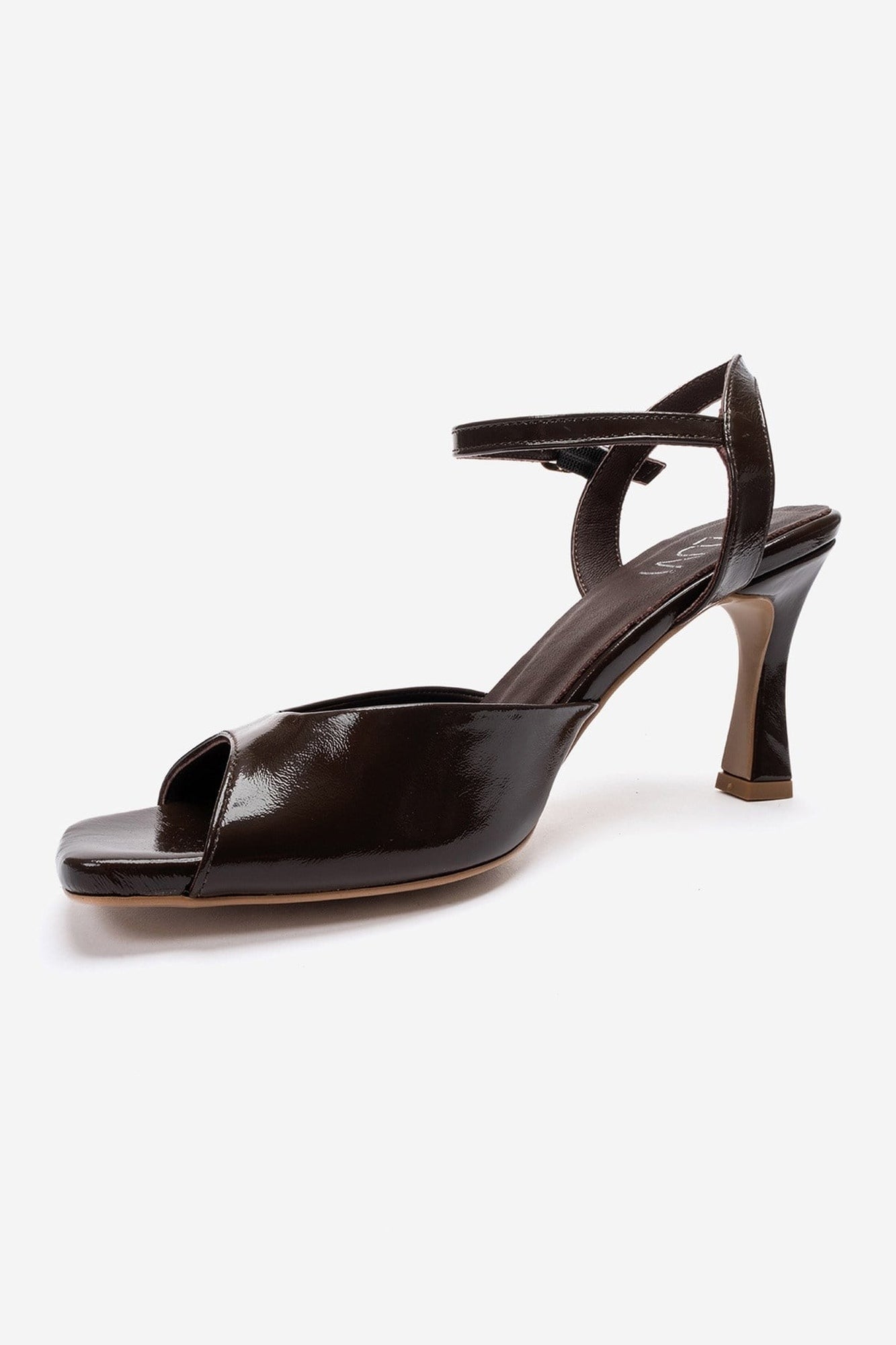 ELVIA - Brown Genuine Leather Stiletto Pump (Women)