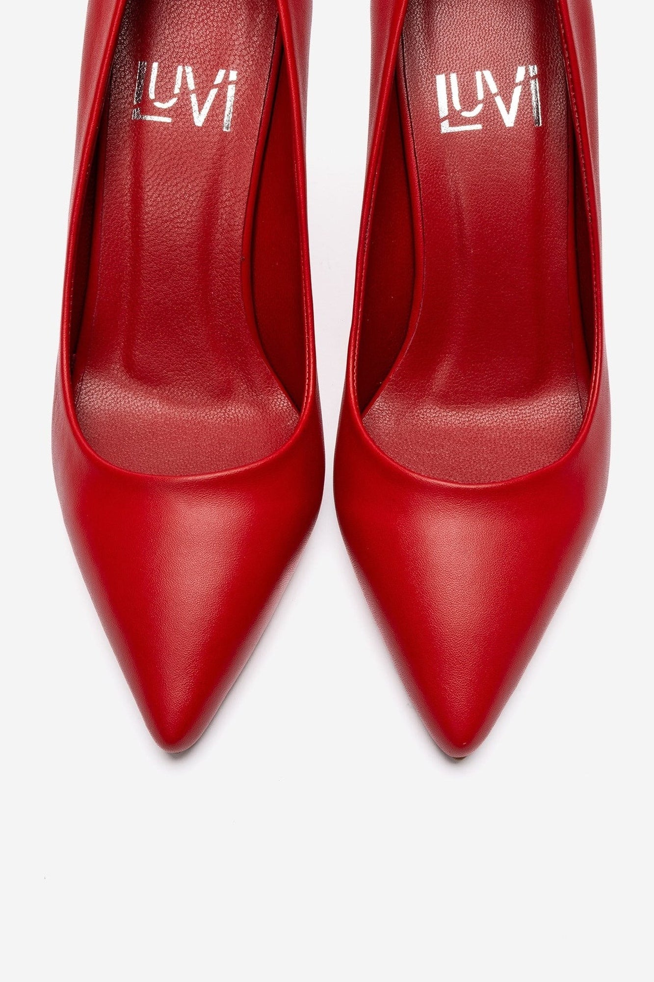 Moriel - Red Genuine Leather Stiletto Pump (Women)