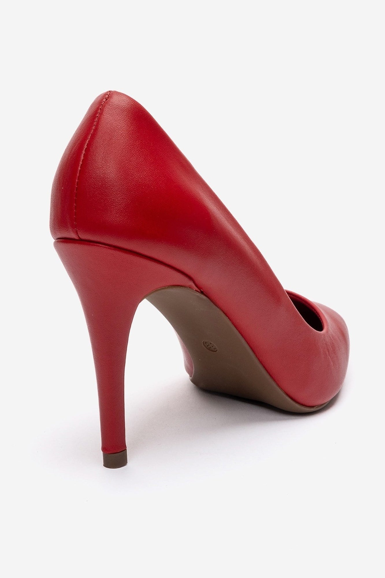Moriel - Red Genuine Leather Stiletto Pump (Women)