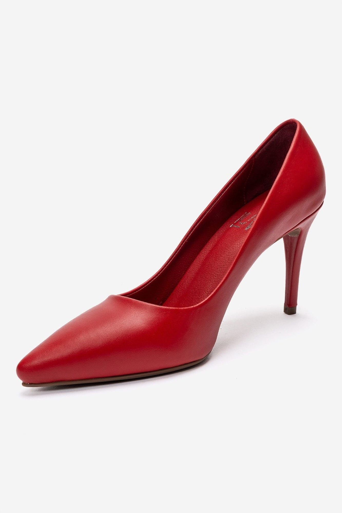 Moriel - Red Genuine Leather Stiletto Pump (Women)