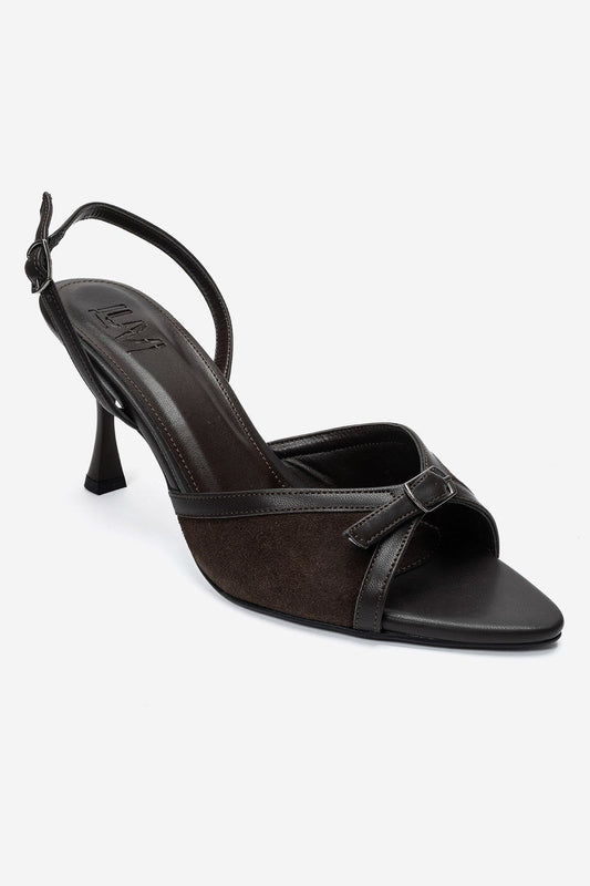 Ulea - Brown Suede Stiletto Pump (Women)