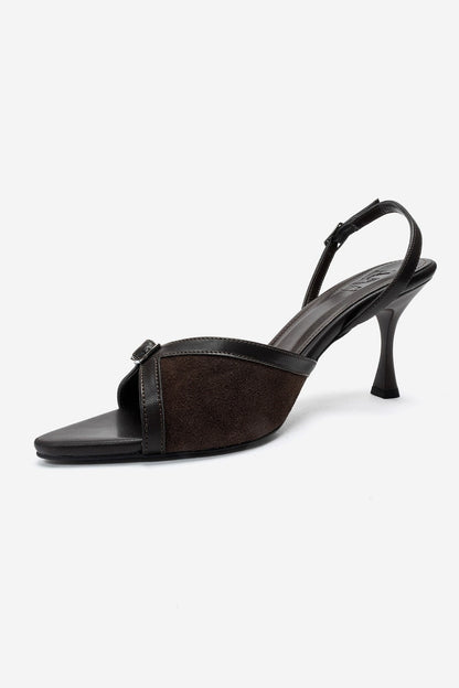 Ulea - Brown Suede Stiletto Pump (Women)