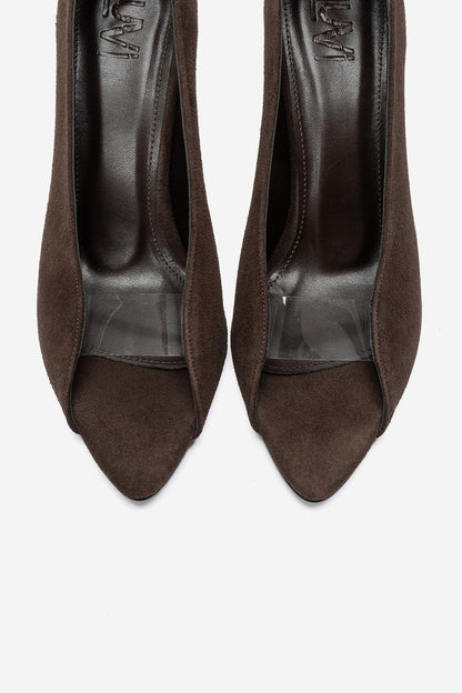 Varelia - Brown Suede Stiletto Pump (Women)