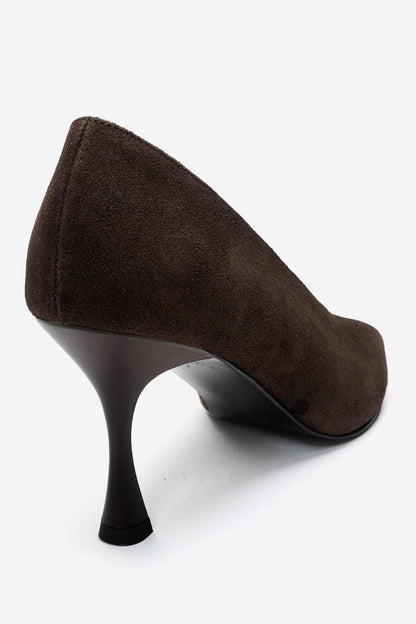 Varelia - Brown Suede Stiletto Pump (Women)