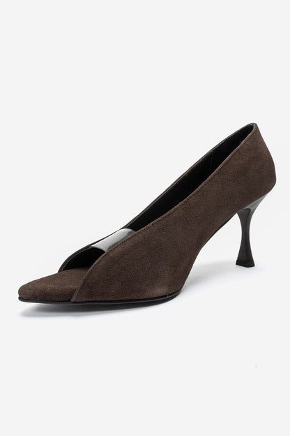 Varelia - Brown Suede Stiletto Pump (Women)