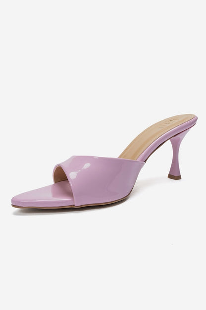 Tiera - Pink Patent Stiletto Mule (Women)