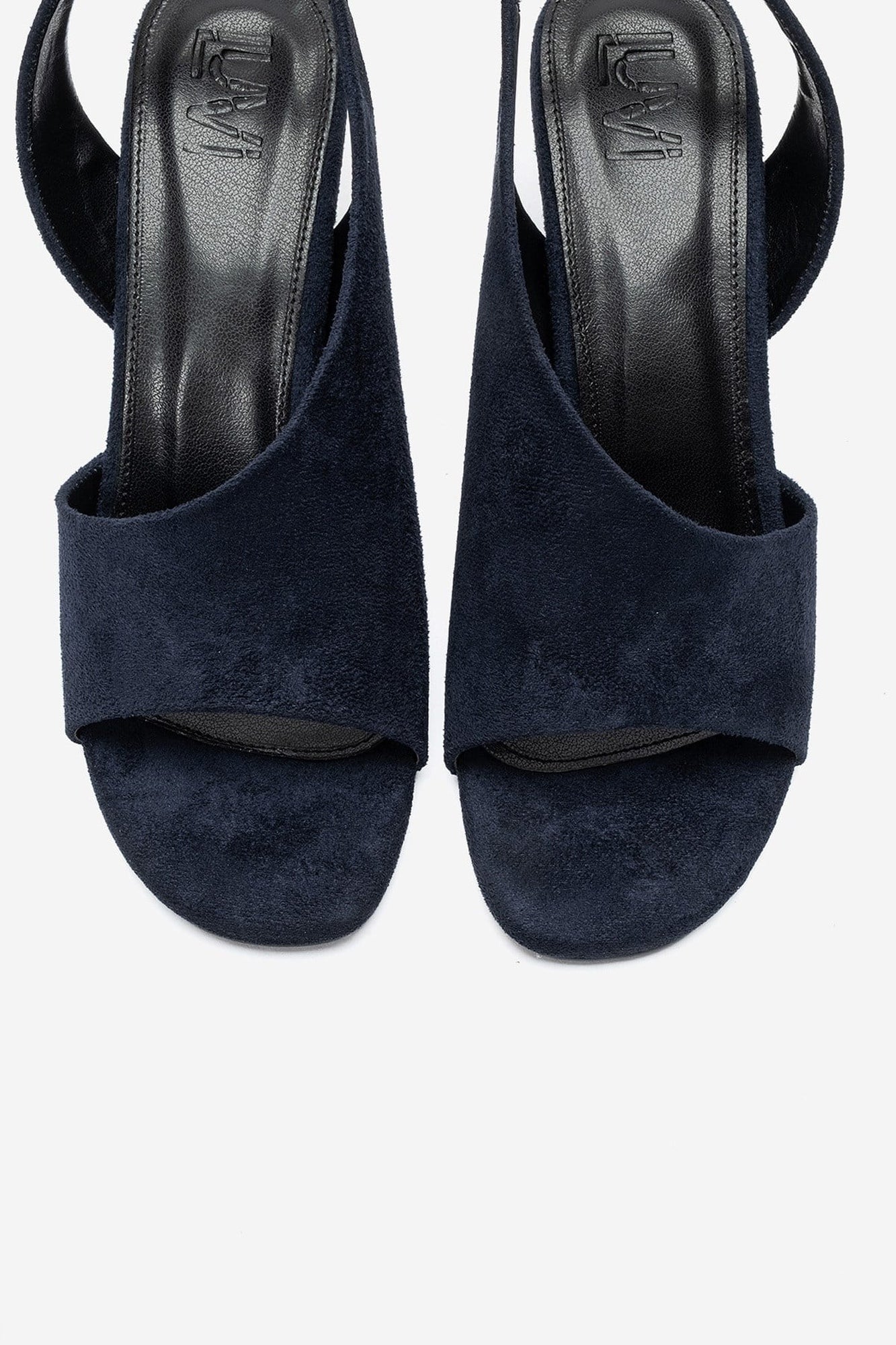 Zyra - Navy Suede Wedge Heel (Women)