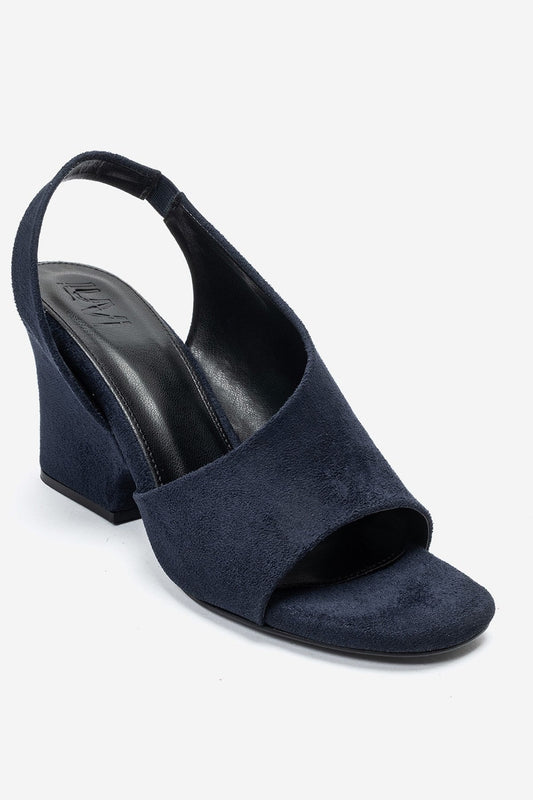 Zyra - Navy Suede Wedge Heel (Women)