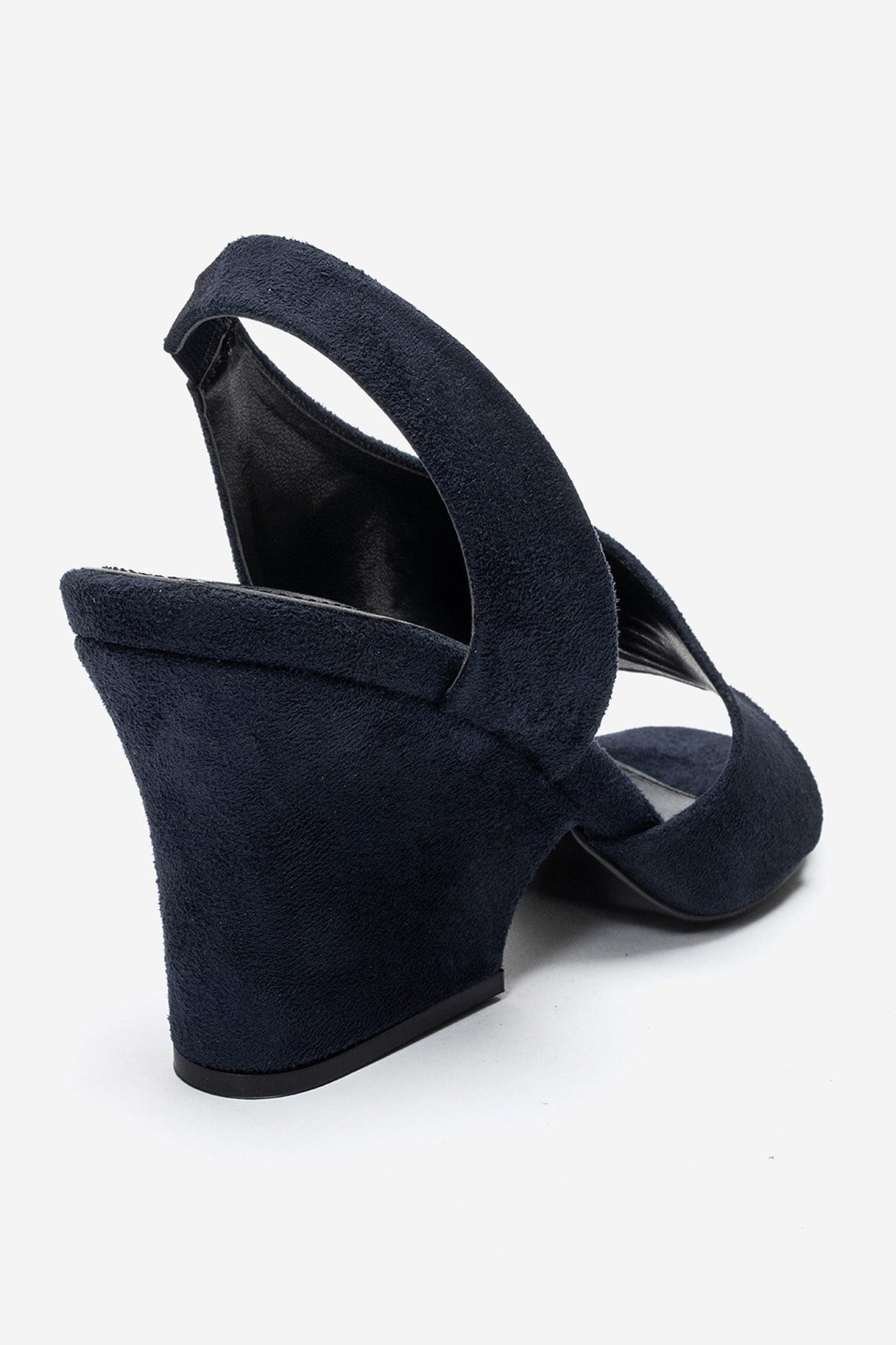 Zyra - Navy Suede Wedge Heel (Women)