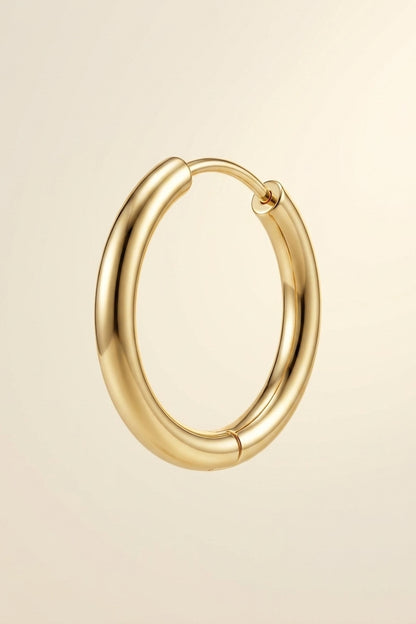 Estelle Classic 14k Gold Hoop Earrings