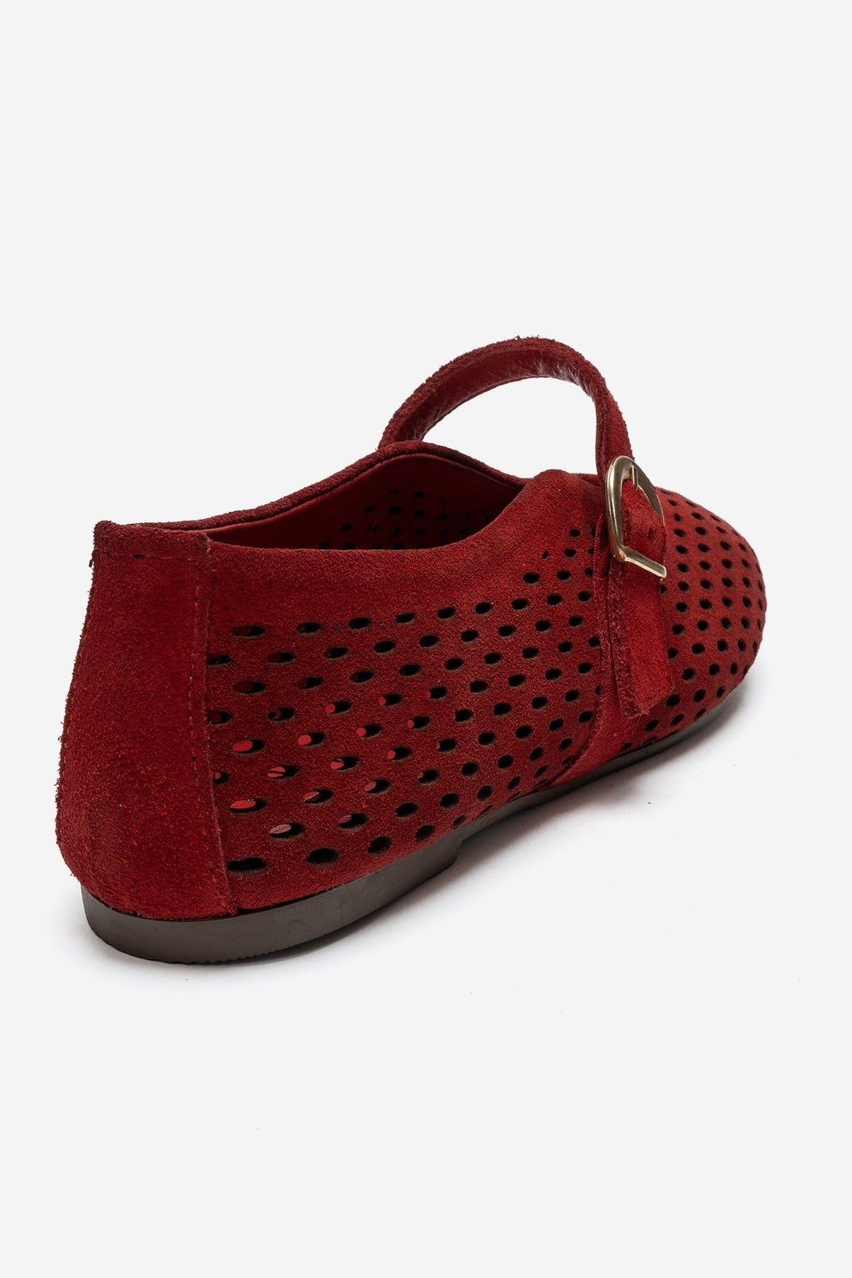 Arian - Red Genuine Leather Ballet Flat (Women)