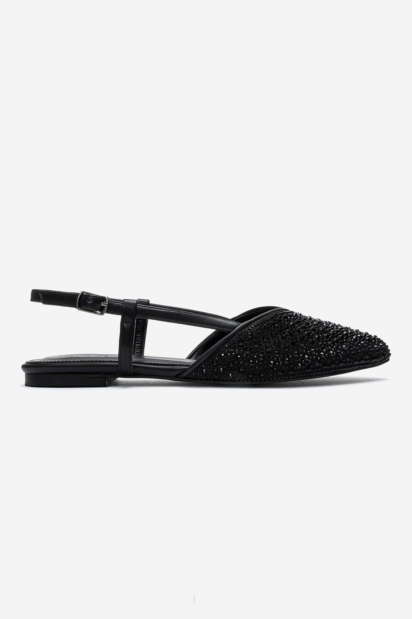 REXTON - Black Stone-Embellished Sandal (Women)