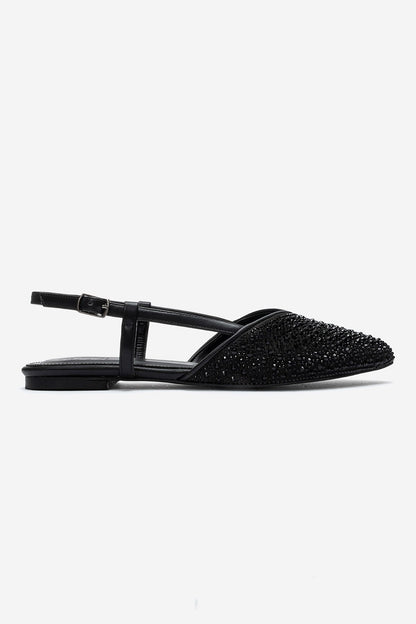 REXTON - Black Stone-Embellished Sandal (Women)