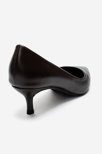 JALEN - Brown Genuine Leather Stiletto Pump (Women)
