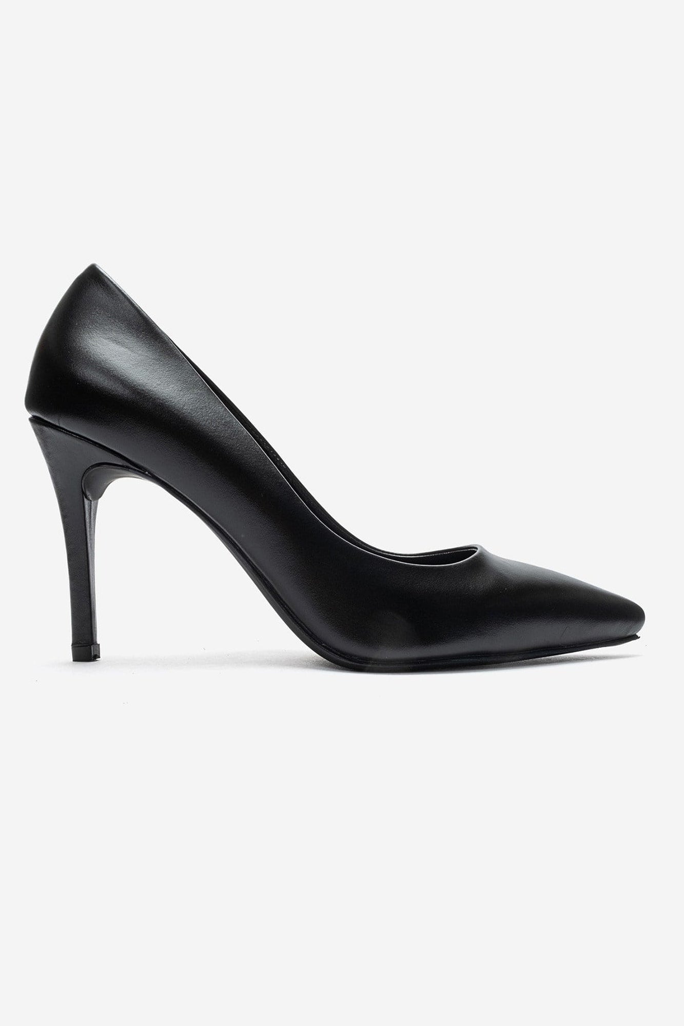 MORIEL - Black Genuine Leather Stiletto Pump (Women)
