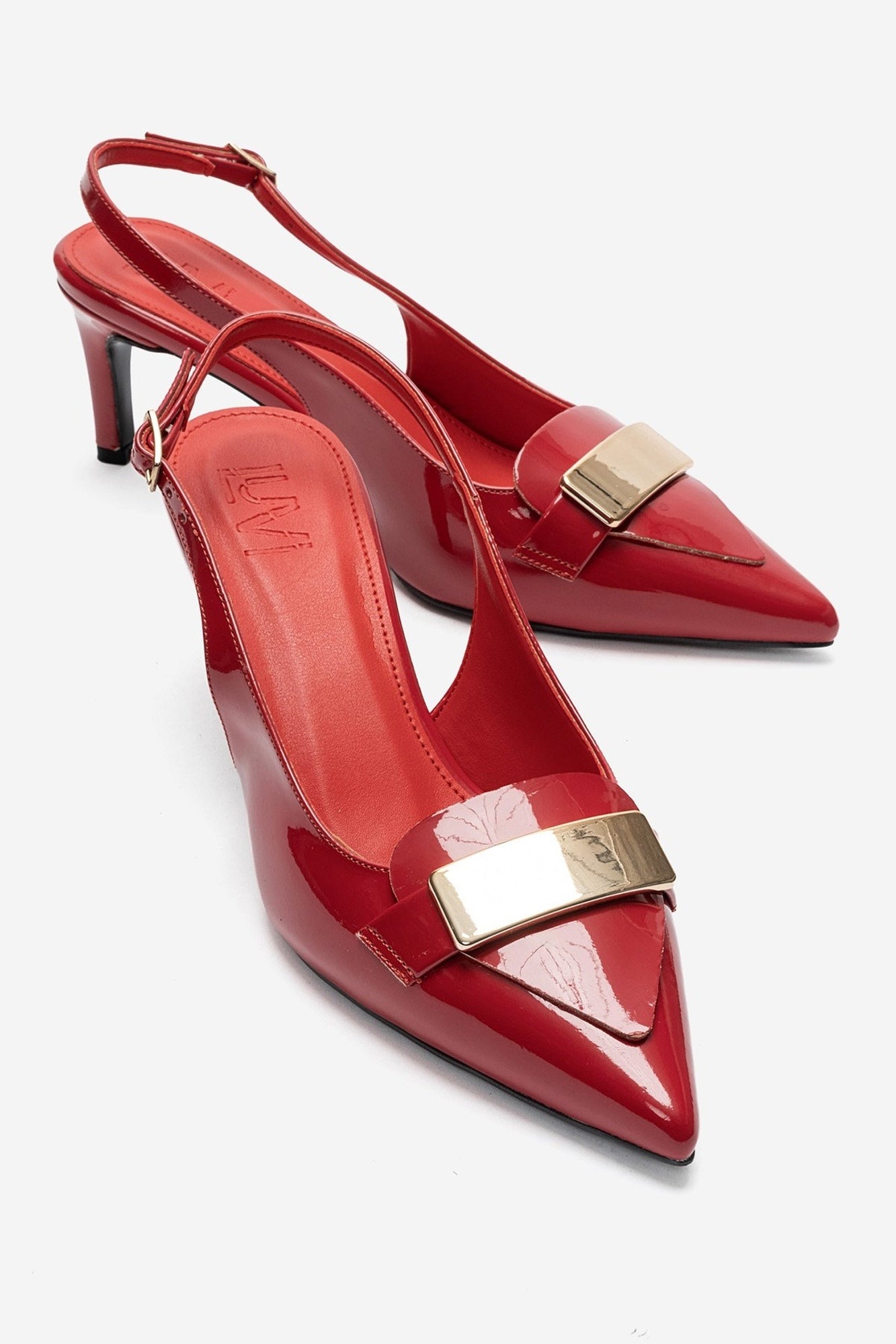 SOLLENNE - Red Patent Stiletto Pump (Women)