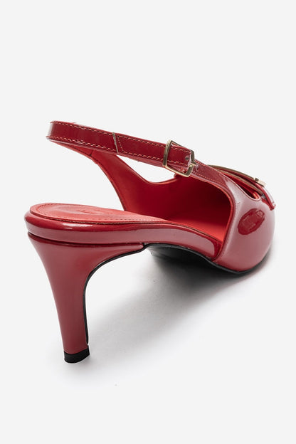 SOLLENNE - Red Patent Stiletto Pump (Women)