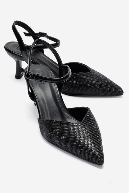 NIVORA - Black Stiletto Pump (Women)