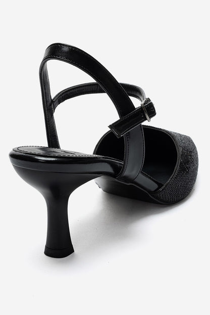 NIVORA - Black Stiletto Pump (Women)