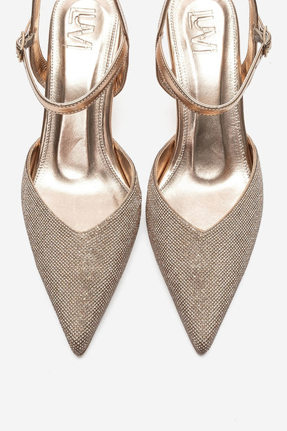 NIVORA - Rose Gold Stiletto Pump (Women)