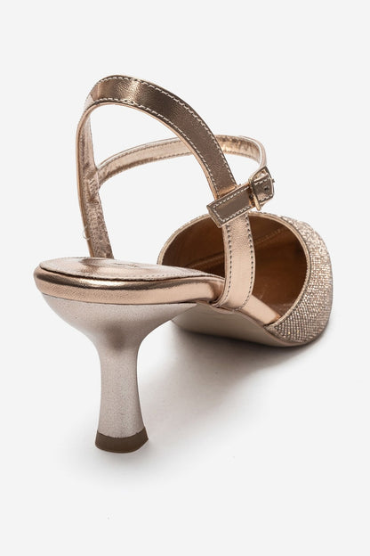 NIVORA - Rose Gold Stiletto Pump (Women)