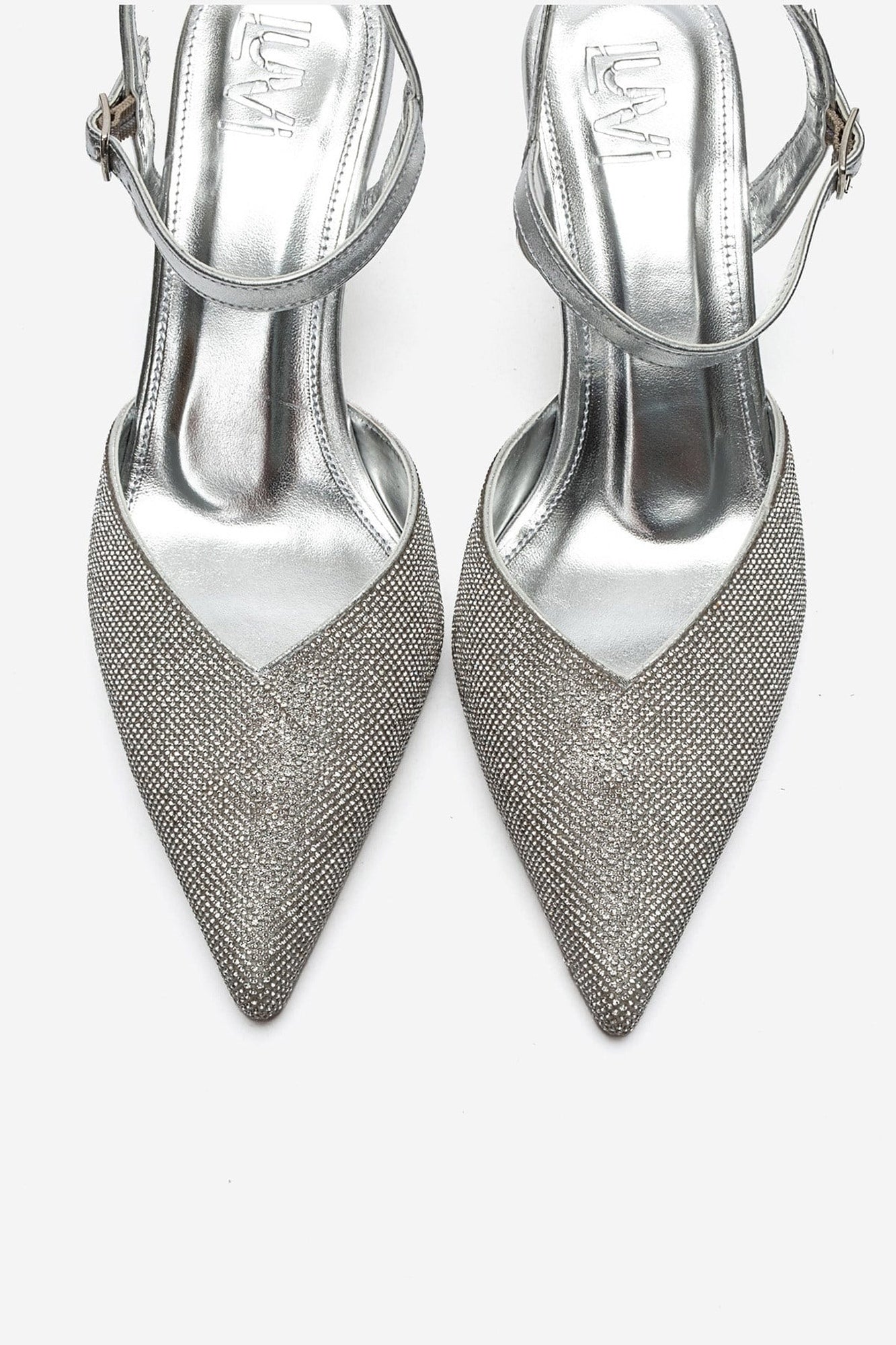 NIVORA - Silver Evening Stiletto Pump (Women)