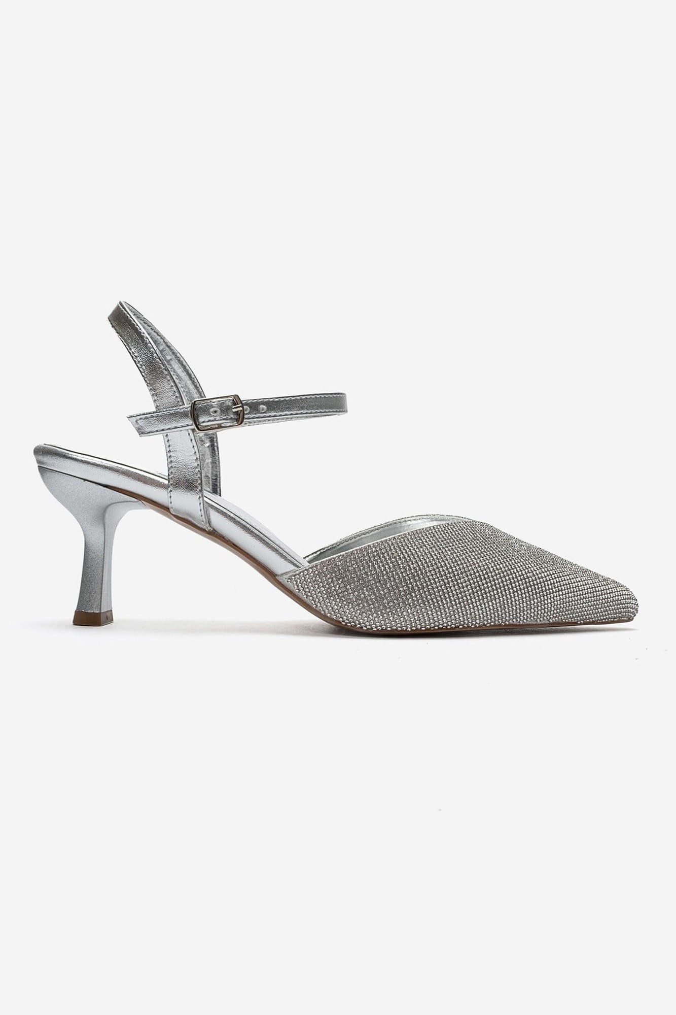 NIVORA - Silver Evening Stiletto Pump (Women)