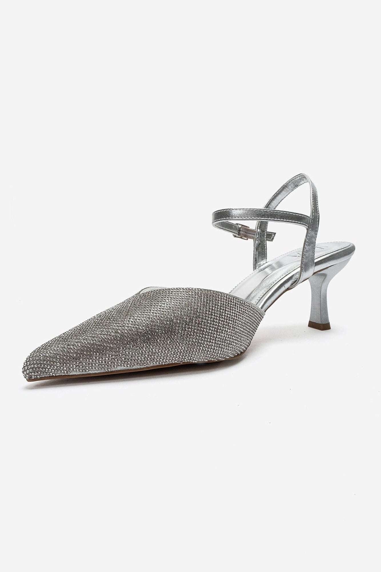 NIVORA - Silver Evening Stiletto Pump (Women)
