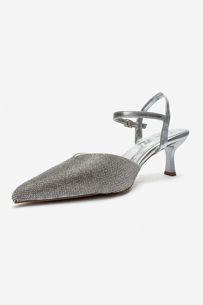 NIVORA - Silver Evening Stiletto Pump (Women)
