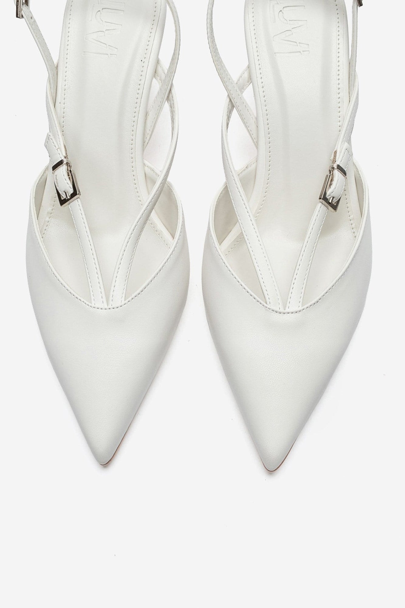ARMONIA - White Strap-Detail Stiletto Pump (Women)