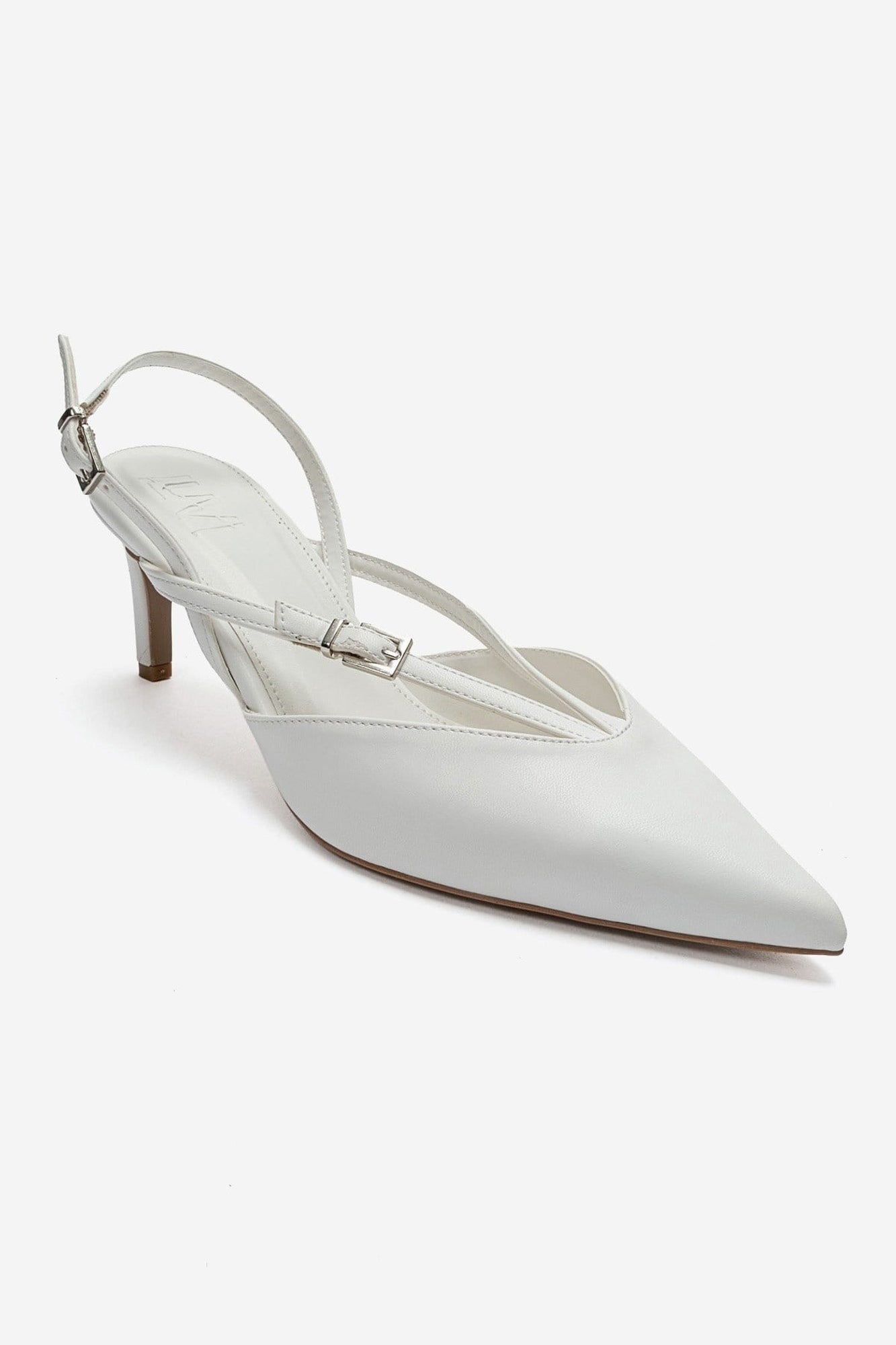 ARMONIA - White Strap-Detail Stiletto Pump (Women)