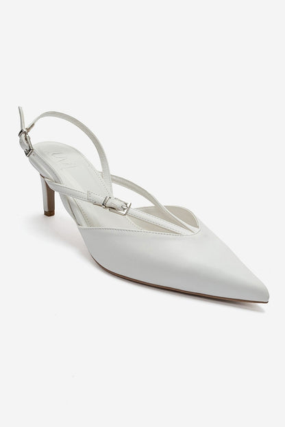 ARMONIA - White Strap-Detail Stiletto Pump (Women)