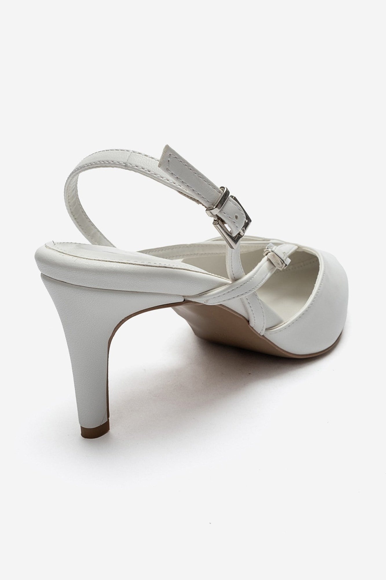 ARMONIA - White Strap-Detail Stiletto Pump (Women)