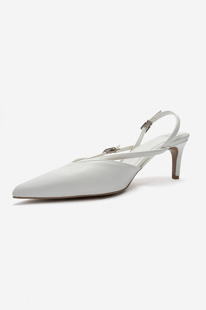 ARMONIA - White Strap-Detail Stiletto Pump (Women)