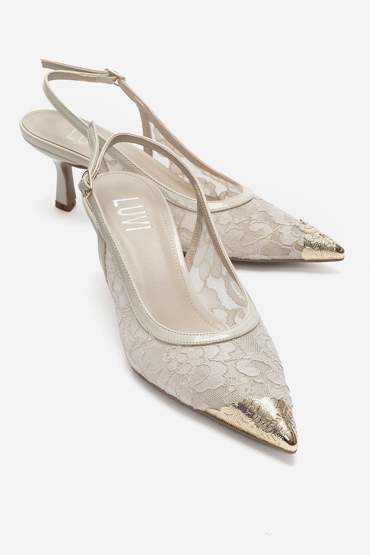 CLEM - Off-White Slingback Stiletto Pump (Women)