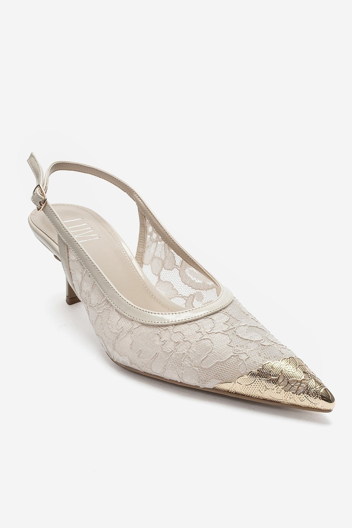CLEM - Off-White Slingback Stiletto Pump (Women)