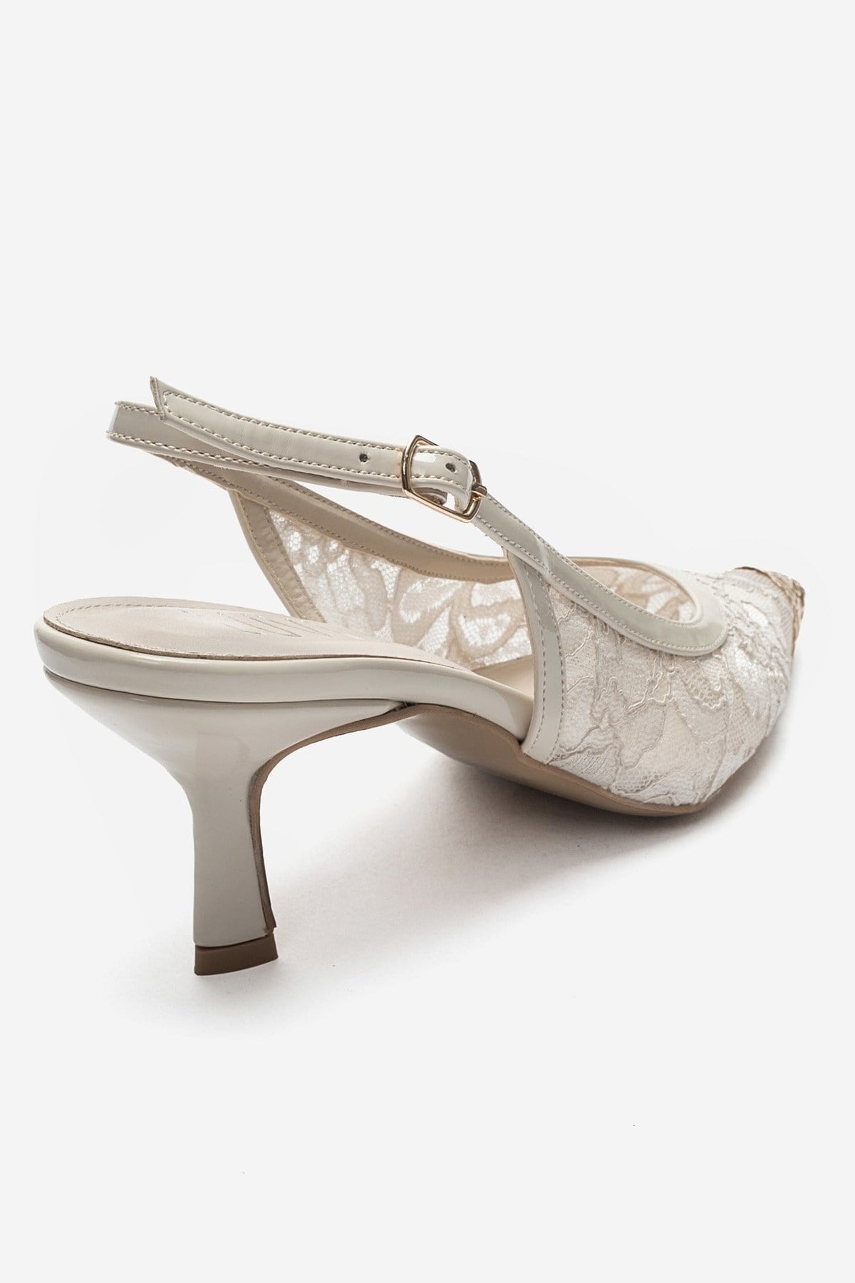 CLEM - Off-White Slingback Stiletto Pump (Women)