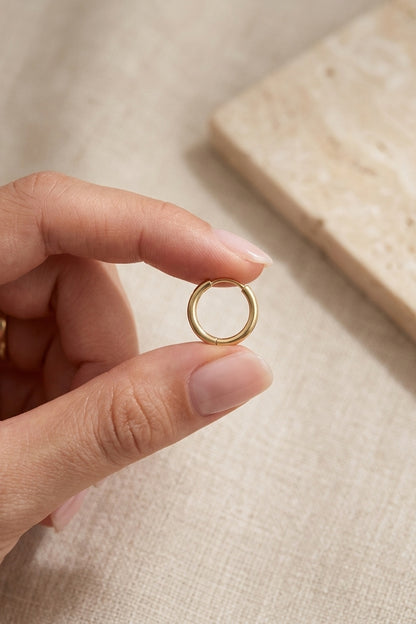 Audrey Classic 14k Gold Hoop Earrings