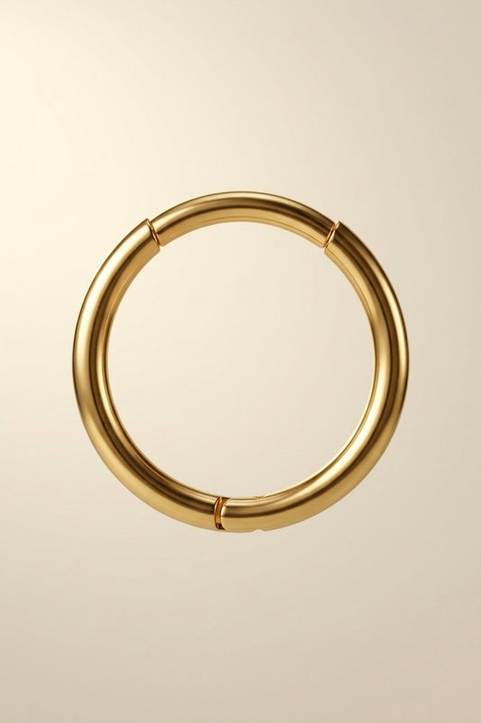 Amelie Single Classic 14k Gold Hoop Earrings