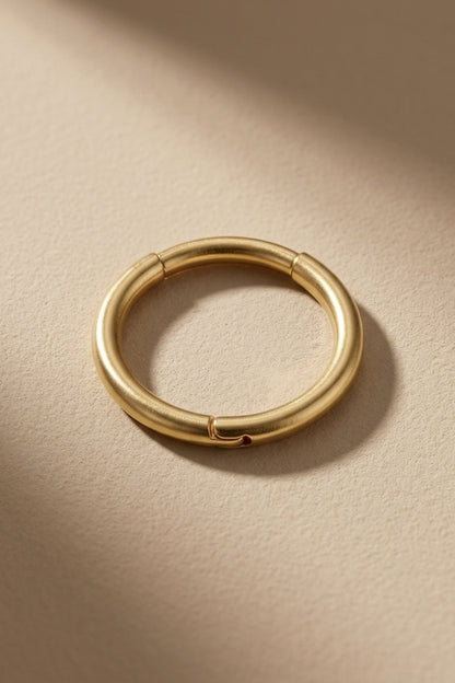 Audrey Single Classic 14k Gold Hoop Earrings