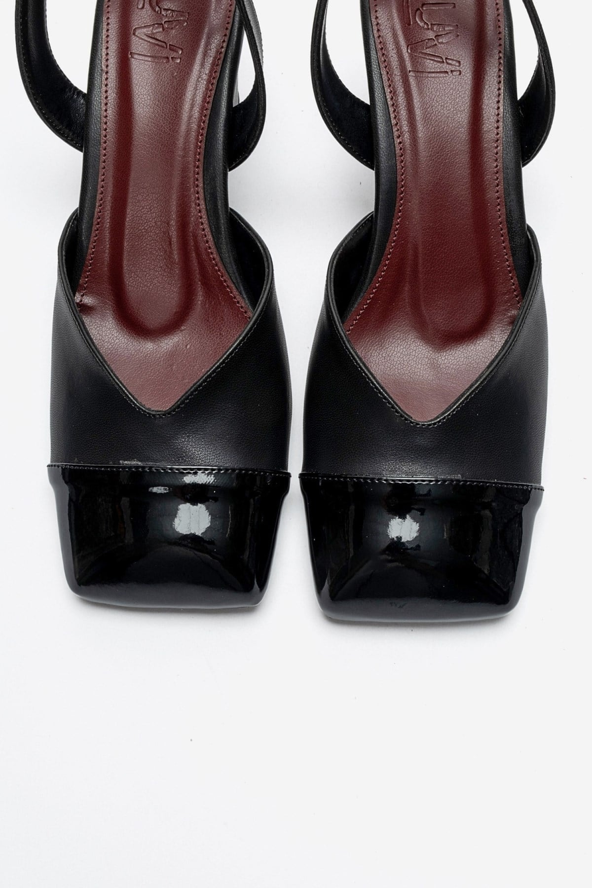 MARUELLE - Black Block Heel Slingback Pump (Women)