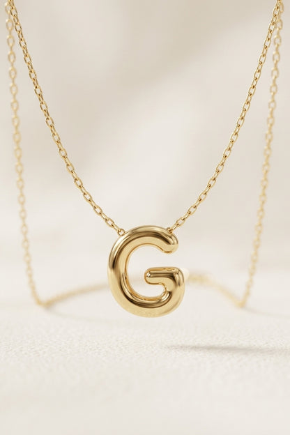 Signature 14k Gold Initial Necklace - G