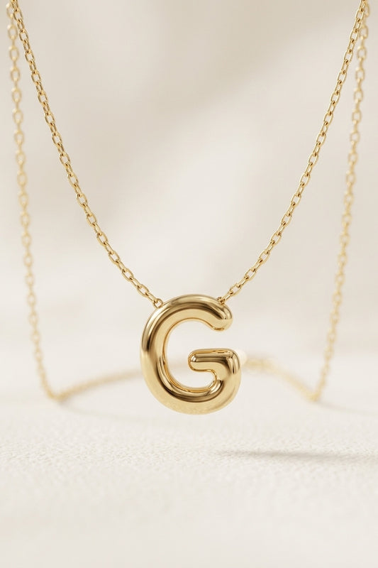 Signature 14k Gold Initial Necklace - G