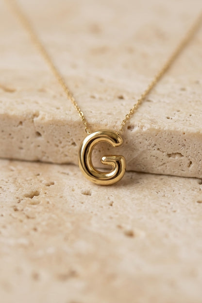Signature 14k Gold Initial Necklace - G