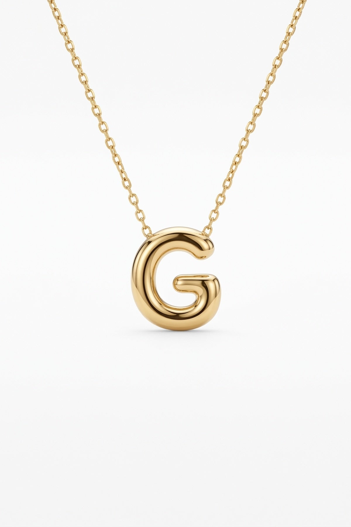 Signature 14k Gold Initial Necklace - G