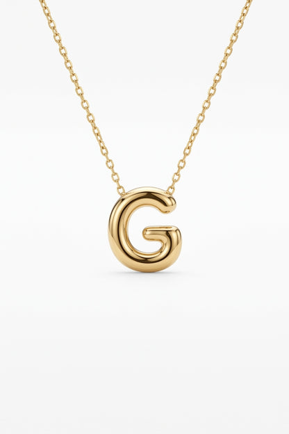 Signature 14k Gold Initial Necklace - G