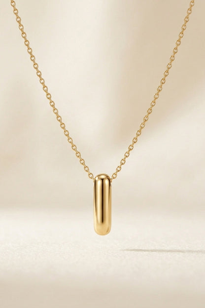 Signature 14k Gold Initial Necklace - I