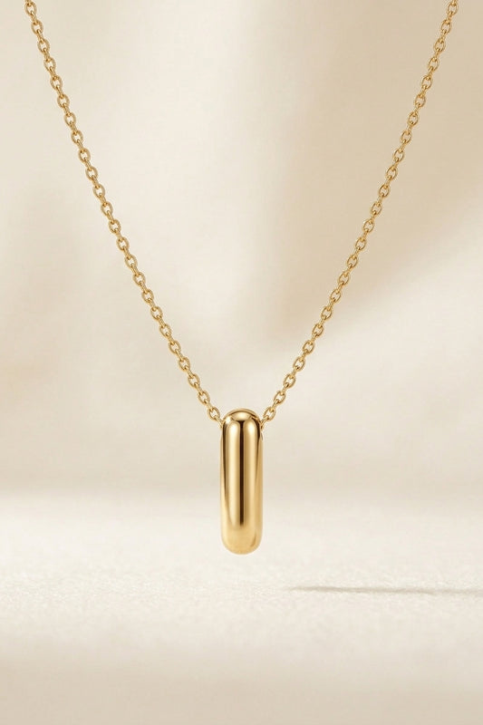 Signature 14k Gold Initial Necklace - I