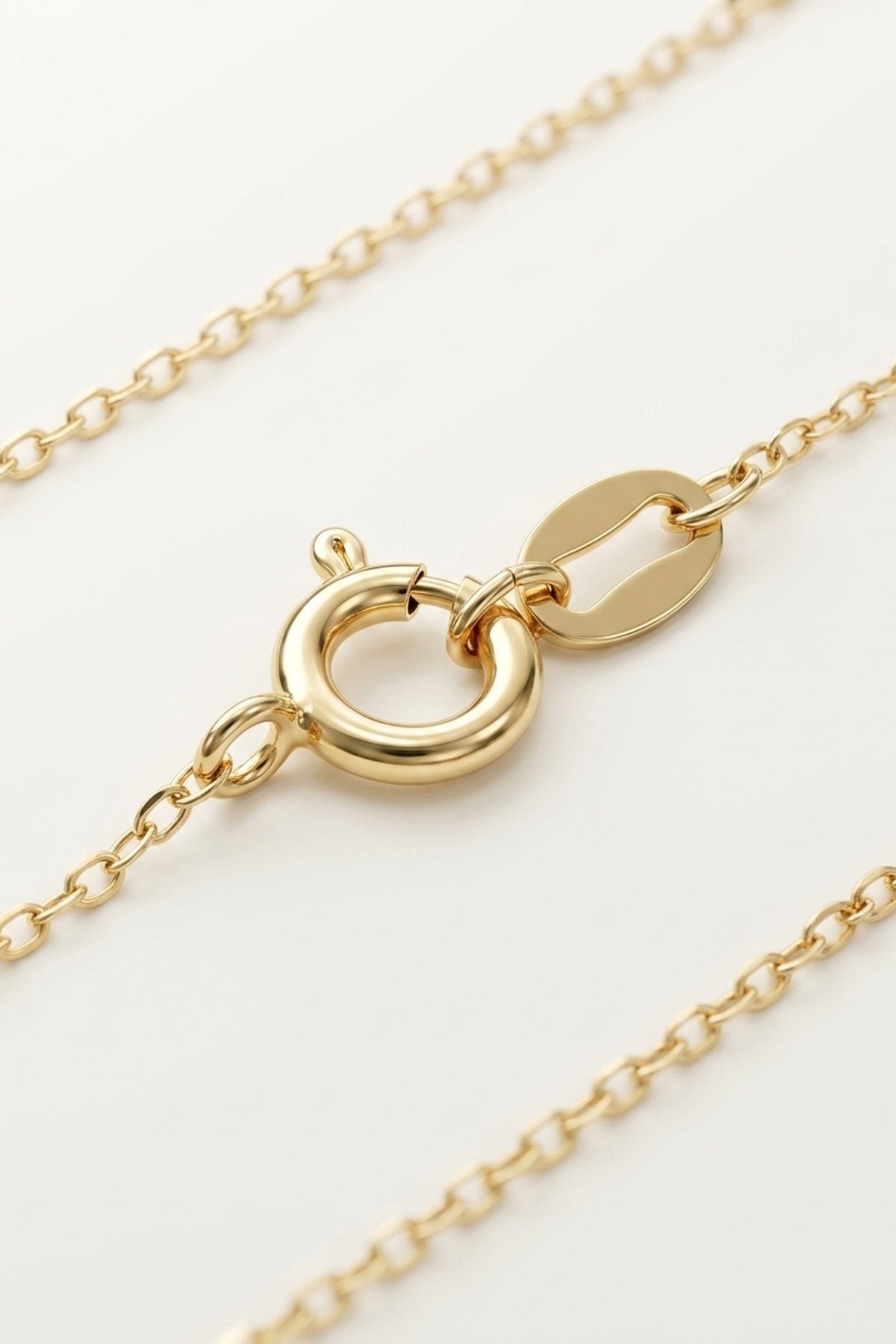 Signature 14k Gold Initial Necklace - M