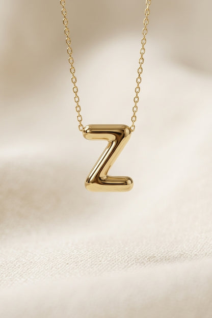 Signature 14k Gold Initial Necklace - Z